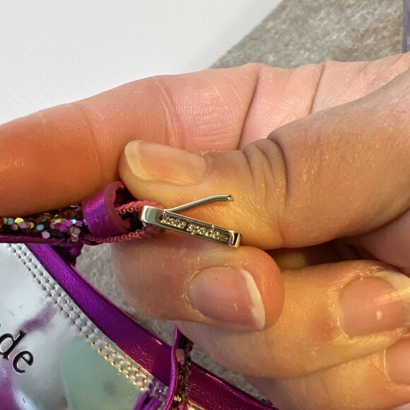 Kate Spade Rainbow Glitter Bow Miya Platform Open Toe Heels Size 9B NWOT - Picture 10 of 10